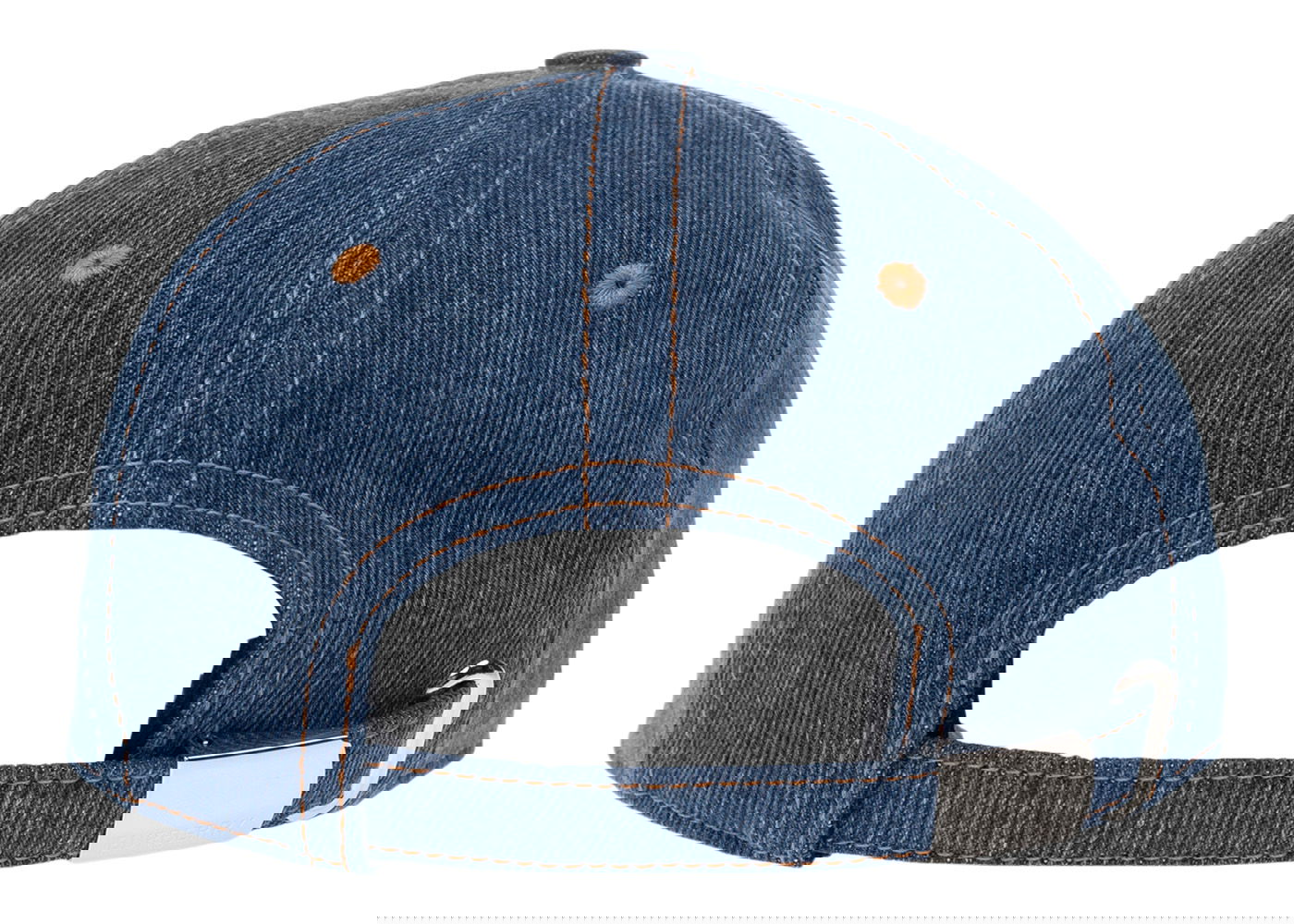 Шапка с козирка Burberry Embroidered-Logo Denim Baseball Cap Blue Синьо | 8070766, 0