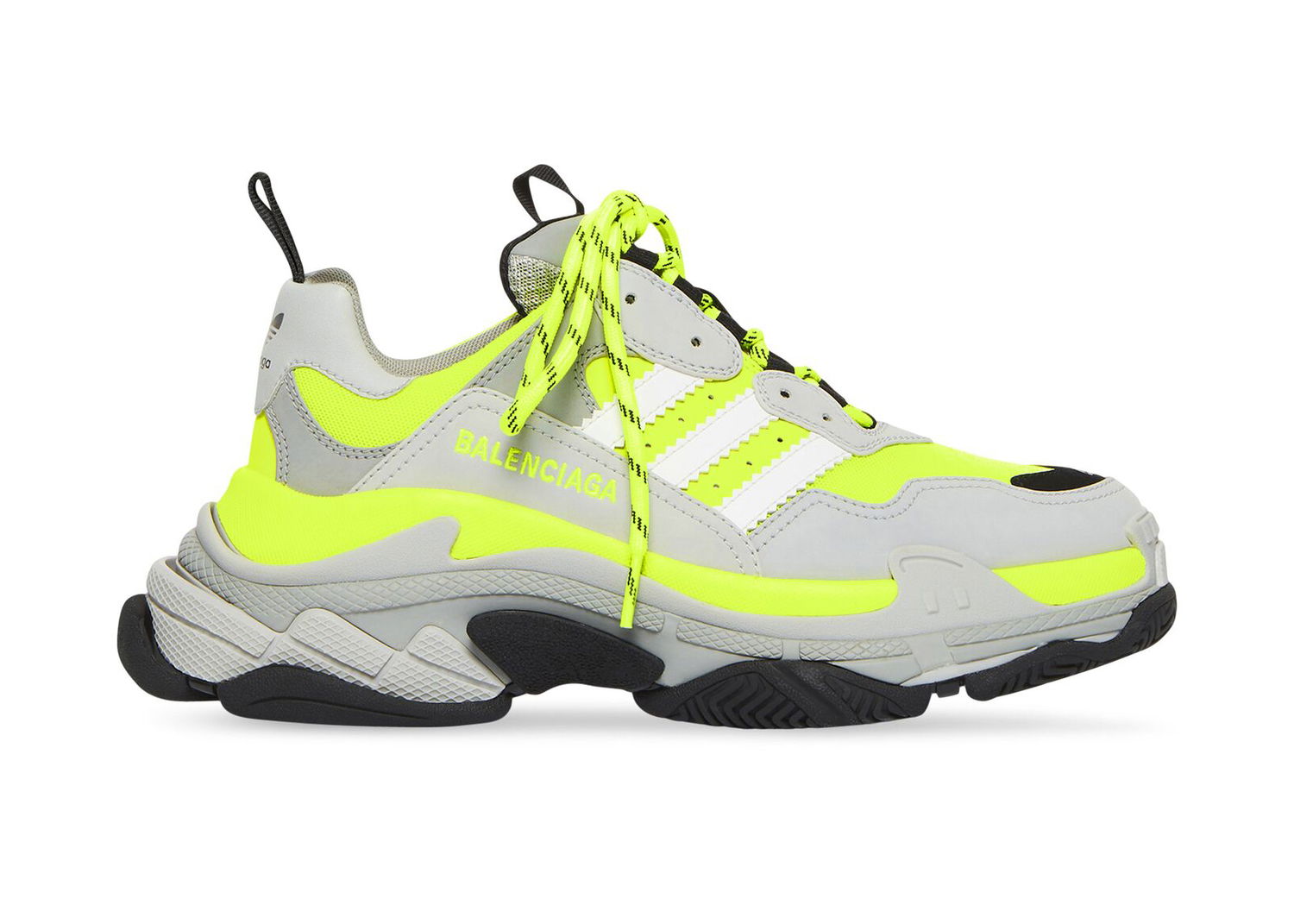 Кецове и обувки Balenciaga adidas x Triple S Fluo Yellow Жълто | 712821W2ZB57512, 0