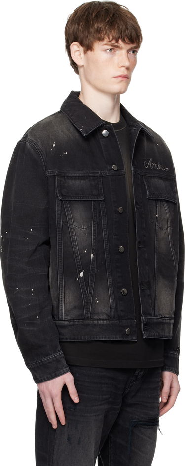 Яке AMIRI Amiri Bleach Bandana Denim Jacket Черно | AMDNTR1025, 1