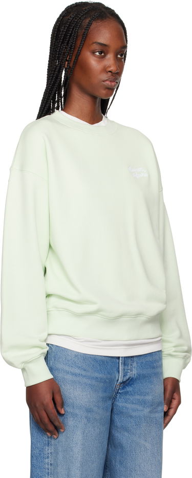 Пуловер MAISON KITSUNÉ Maison Kitsuné Handwriting Comfort Sweatshirt Зелено | MW00314KM0321, 1