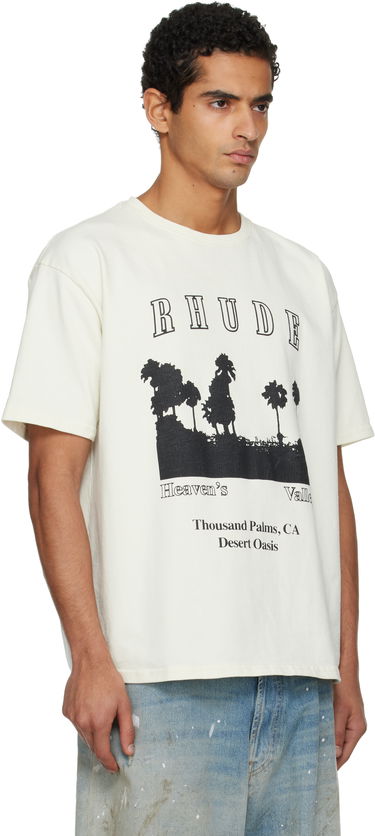 Тениска Rhude Thousand Palms Graphic T-shirt Черно | RHFW25TT02012, 4