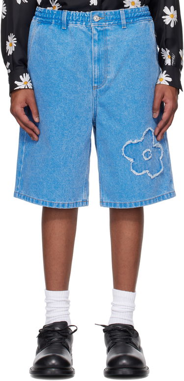 Къси панталони Marni Marni Patch Denim Shorts Синьо | PUJU0070Q2 USCX34, 0