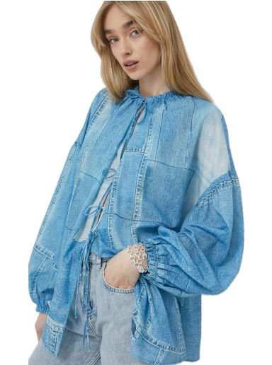 Oversized Denim Blouse