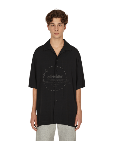 Риза Off-White Cut Here Logo Holiday Shirt Black Черно | OMGA196F21FAB002 1010, 2