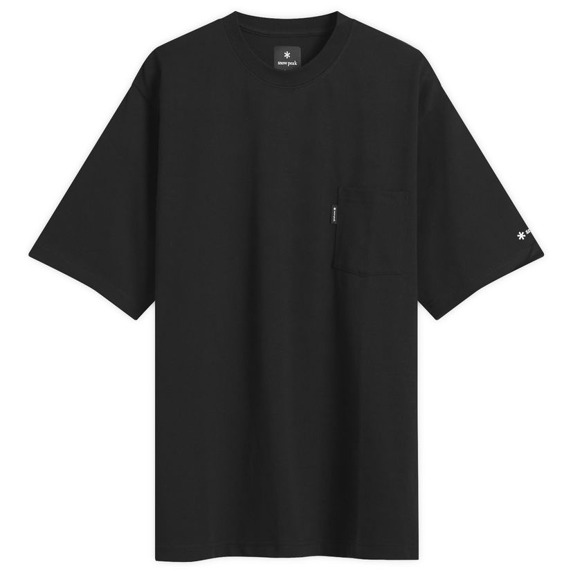 Тениска Snow Peak Pocket T-Shirt, Size Small, Snow Peak Черно | NSD-TS-25AU001-BLK