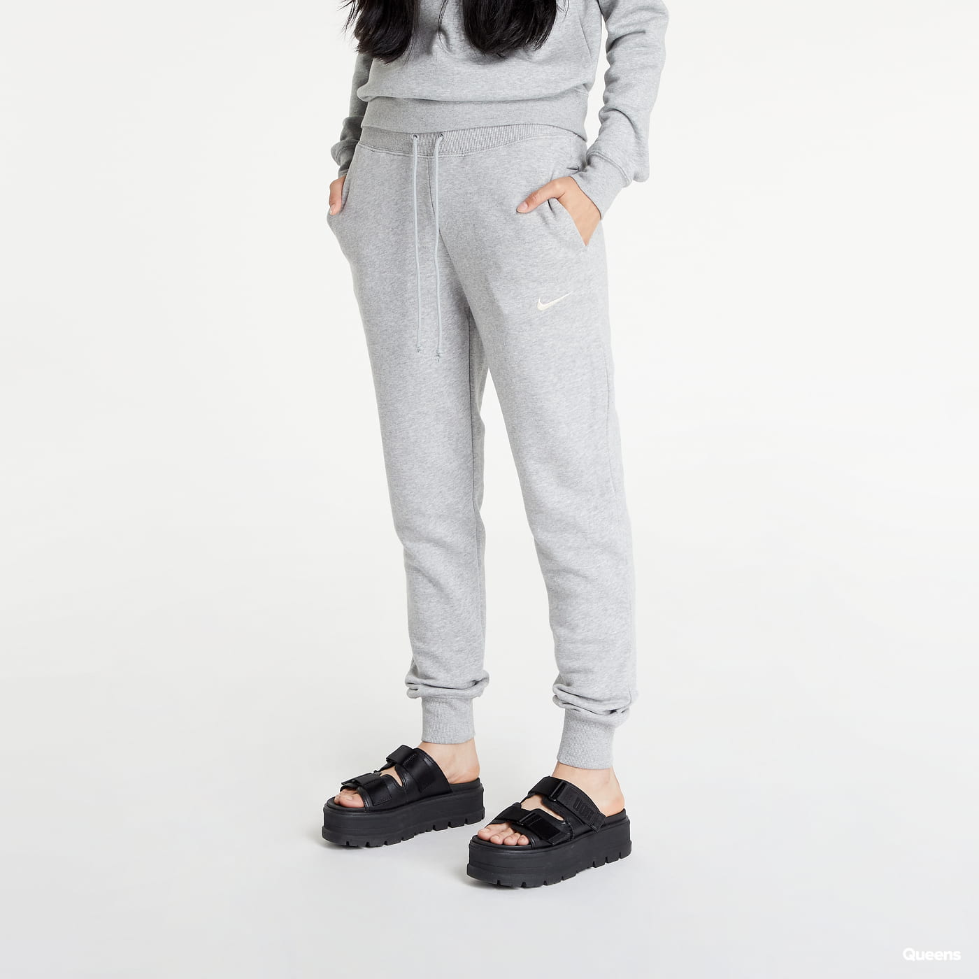 Спортни панталони Nike SW Phoenix Fleece High-Rise Pants Сиво | DQ5688-063, 0