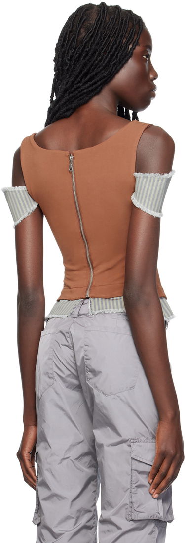 Потник Miaou Miaou Renata Corset Top Кафяво | 7091PP1COC, 2