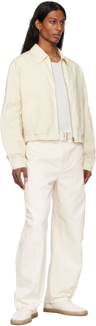 Яке LEMAIRE Lemaire Zipped Cropped Jacket Бяло | OW1124 LF1370, 3