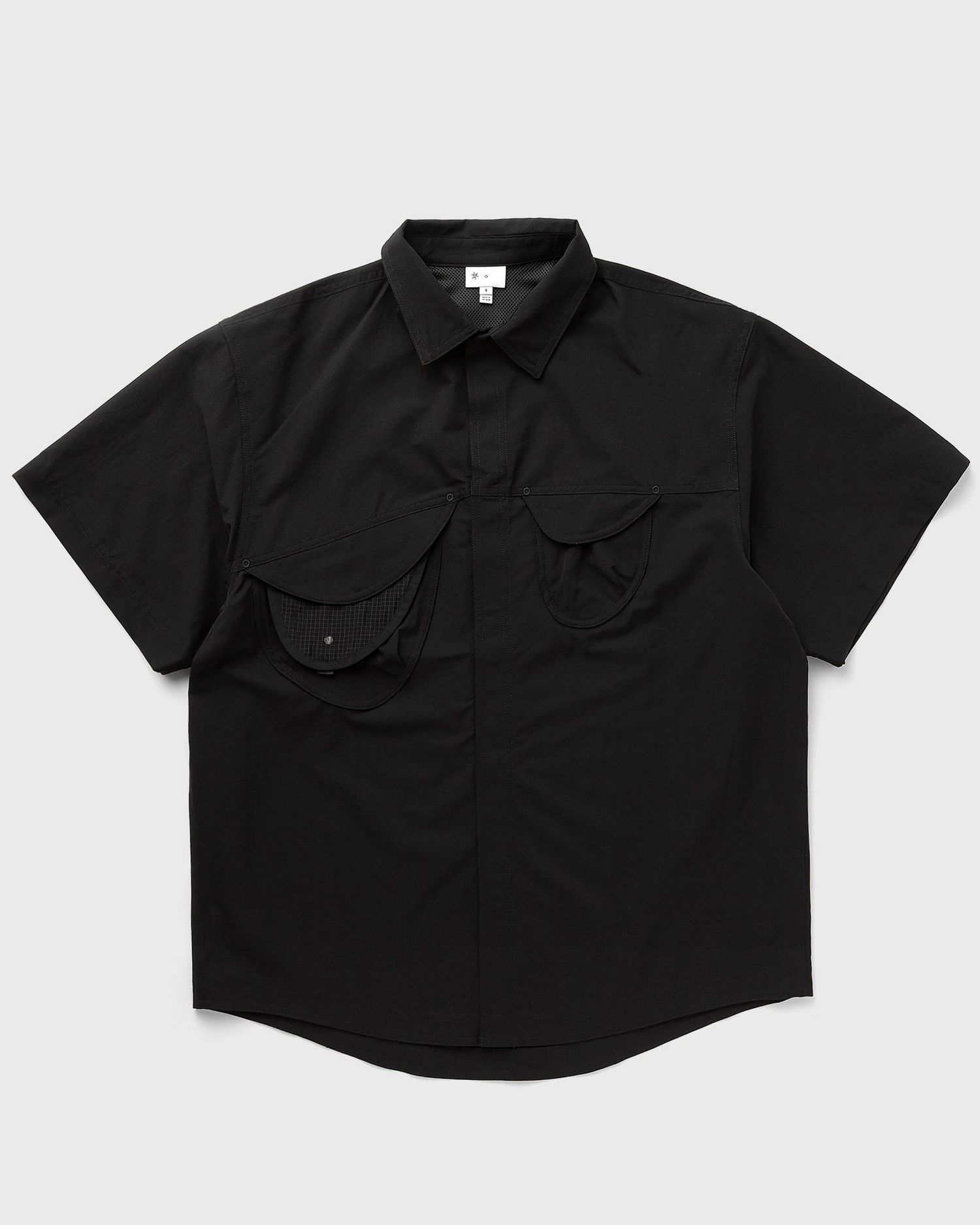 Риза Goldwin Asymmetric Camp Short Sleeve Shirt Черно | GZ55103-BX, 0