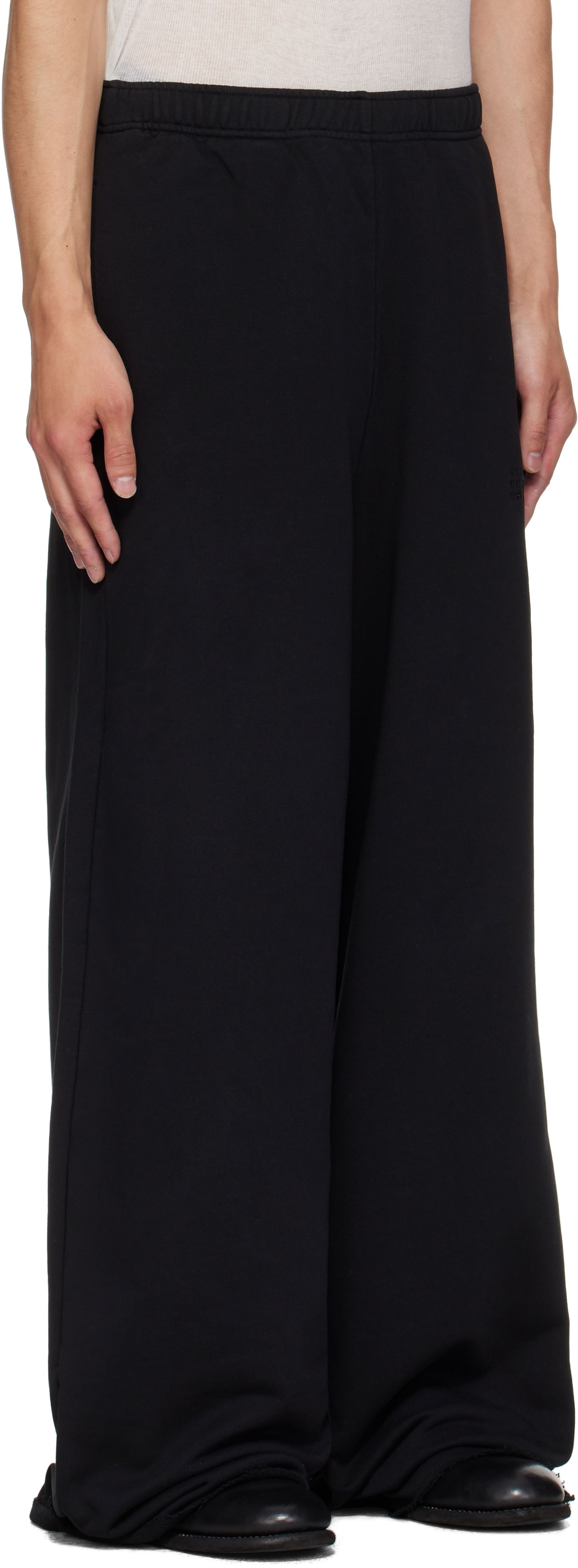 Спортни панталони Maison Margiela MM6 Maison Margiela Cotton Wide-Leg Sweatpants Черно | SH0KA0057 M25025, 1