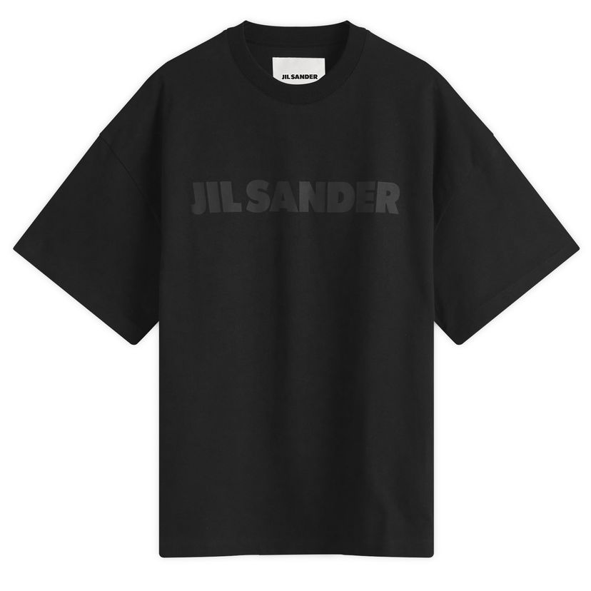 Тениска Jil Sander Logo T-Shirt Black Large Черно | J21GC0001-J45148-001