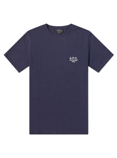 Тениска A.P.C. Raymond Embroidered Logo Tee Dark Navy Тъмно синьо | COEZC-H26840-IAK