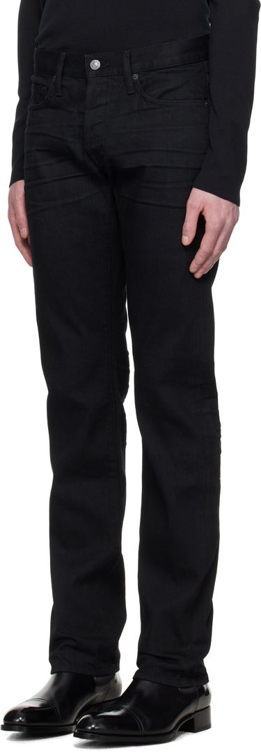 Дънки Tom Ford TOM FORD Stretch Straight Fit Denim Jeans Черно | DPH001-DMC005S23, 3