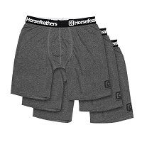 Dynasty Long 3-Pack Boxer Shorts Heather Anthracite
