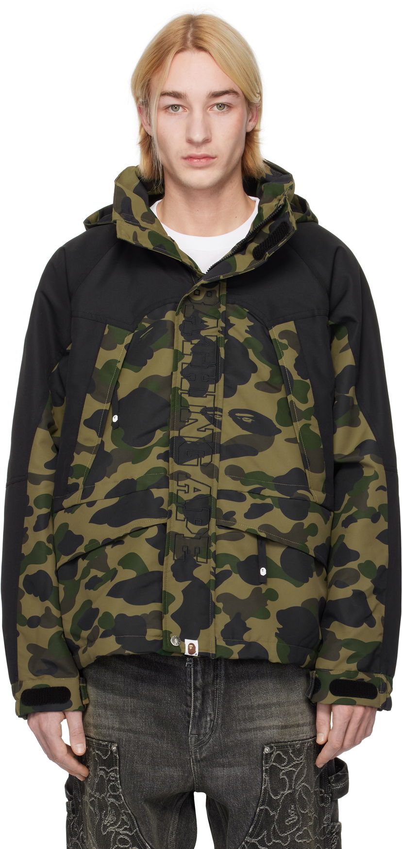 Яке BAPE Camo Snowboard Jacket Зелено | 001HJK801311M