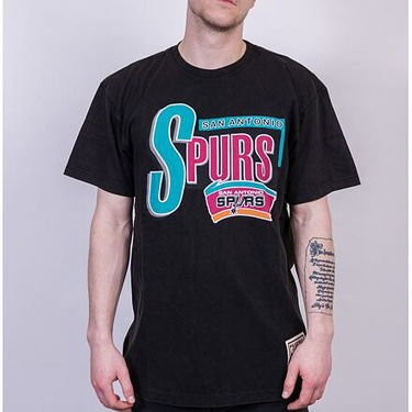 Тениска Mitchell & Ness San Antonio Spurs Centre Circle Черно | XZ055, 0