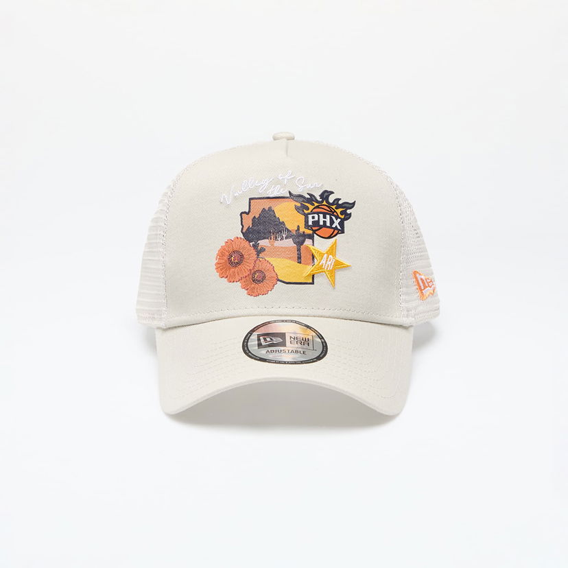 Шапка с козирка New Era Phoenix Suns 9Forty Trucker Stone Бежово | 60503450