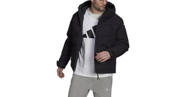Пухо яке adidas Originals Black Hooded Puffer Jacket Черно | gt6538, 1