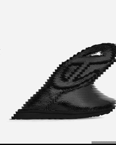 Кецове и обувки UGG Telfar Logo Mini Crinkle Leather Boots Black Черно | 1155790 BLK, 1