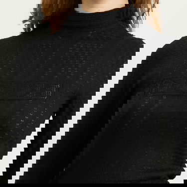 Пуловер Bode Louise Patterned Knit Mock Neck Long Sleeve Top Черно | WRF25KT006-BLACK, 5