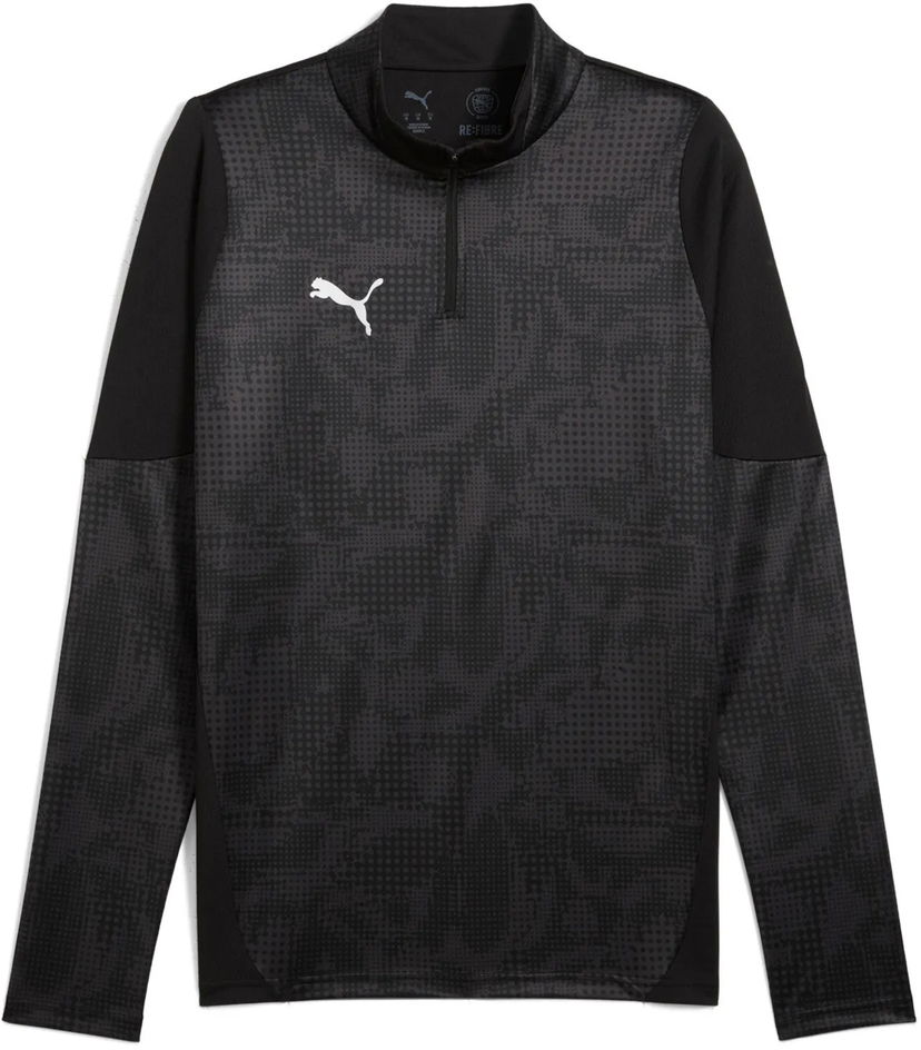 Тениски и потници Puma Puma teamCUP Training 1/4 Zip Top Черно | 659164-03