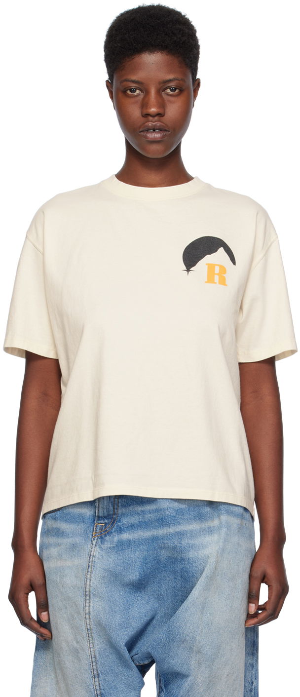 Тениска Rhude Moonlight T-Shirt "Off-White" Бяло | RHPS24TT02012611