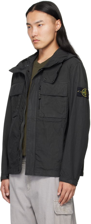 Яке Stone Island Canvas Weave Cotton Jacket Черно | K2S15 Q100012 S0240, 3