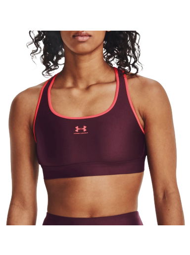 Сутиен Under Armour HeatGear Mid Padless Bra Бургунди | 1373865-600