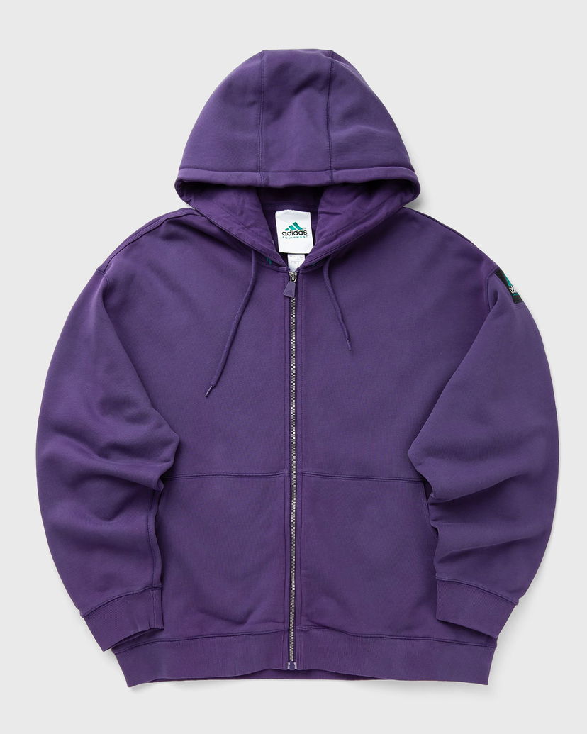 Суитчър adidas Originals EQT Zip-Up Hoodie Лилаво | JX1573