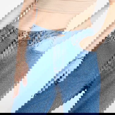 Дънки CALVIN KLEIN Calvin Klein 90S Distressed Knee Straight Jeans Синьо | LV047E609G VLC, 1