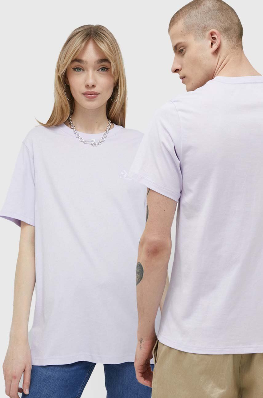 Тениска Converse Go-To Embroidered Star Chevron Tee Лилаво | 10023876.A10, 0