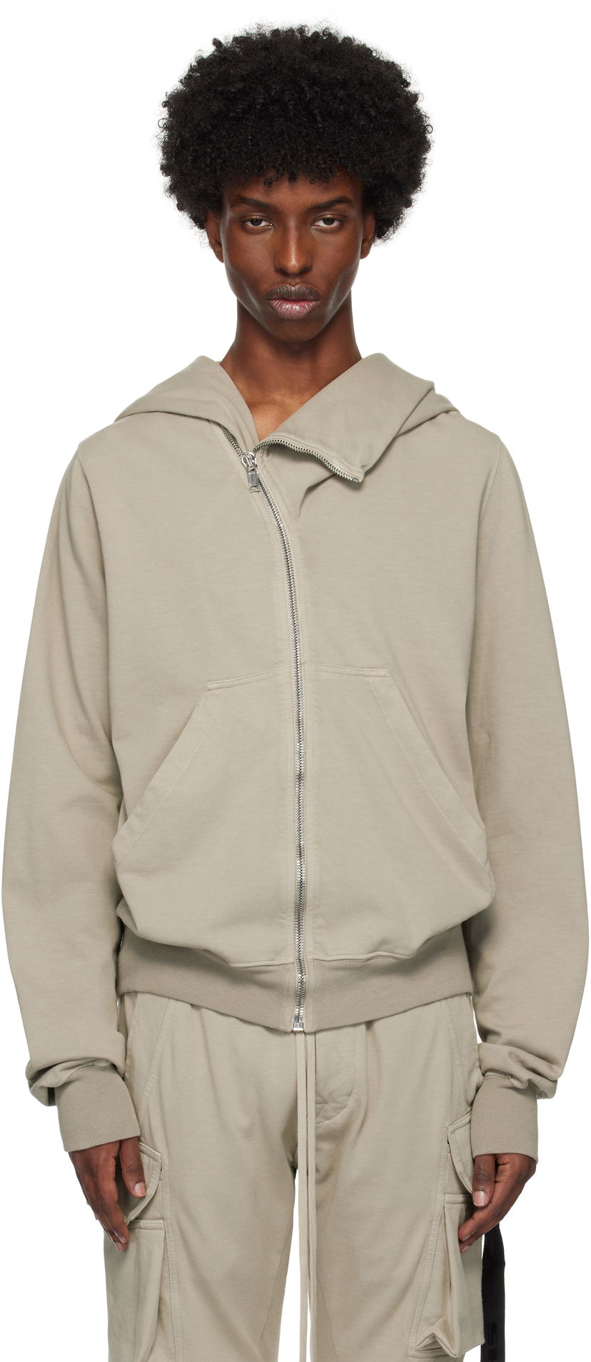 Суитчър Rick Owens Porterville Mountain Hoodie Сиво | DU02D2286 RIG