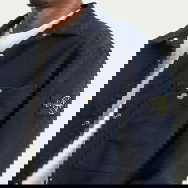 Риза Stone Island Cotton Moleskin-TC Overshirt Тъмно синьо | K2S151200019-V0020, 5