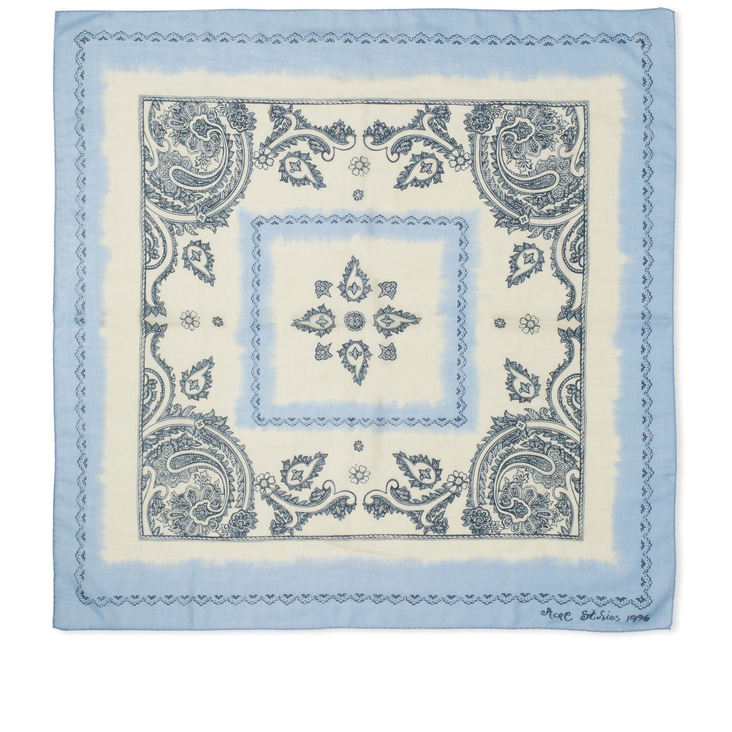 Шал Acne Studios Large Bandana Scarf Синьо | CA0303-DMC, 0