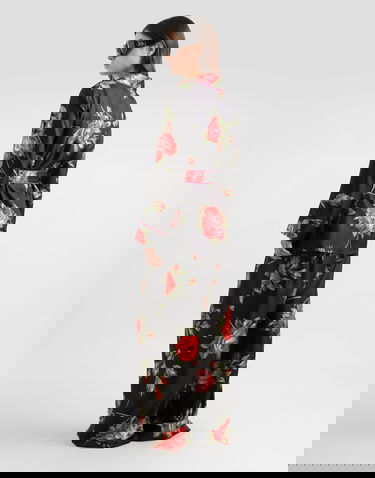 Риза Dolce & Gabbana Rose Bouquet-print Vanity Twill Shirt Многоцветен | F5Q03TIS11GHN5ZN, 2