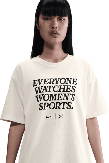Тениска Nike Everyone Watches Women's Sports T-Shirt Бежово | im0560-133-133, 1