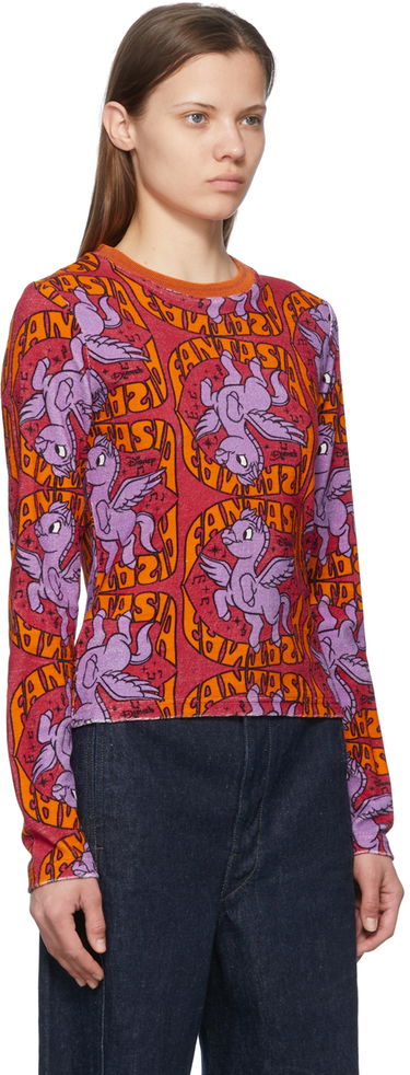 Пуловер Stella McCartney Stella McCartney Fantasia Pegasus Long Sleeve T-Shirt Червено | 6J00373SNP39, 1
