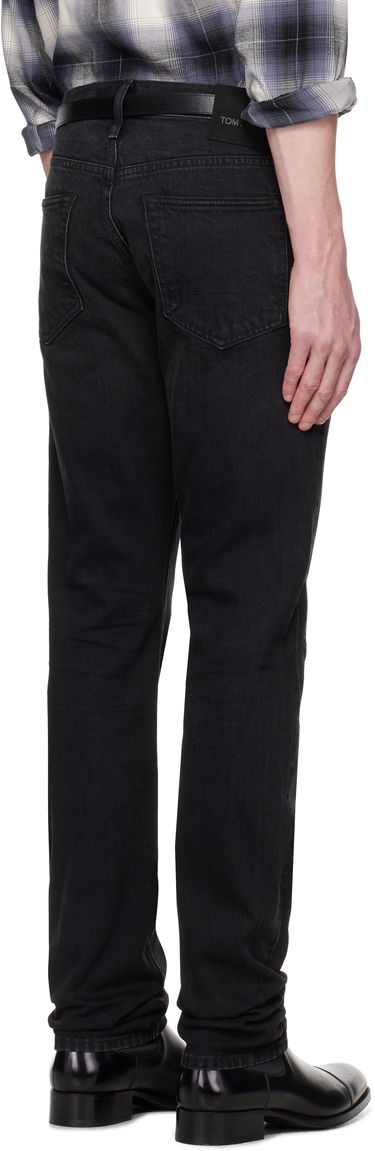 Дънки Tom Ford TOM FORD Stretch Straight Fit Jeans Черно | DPH001-DMC058S25, 2