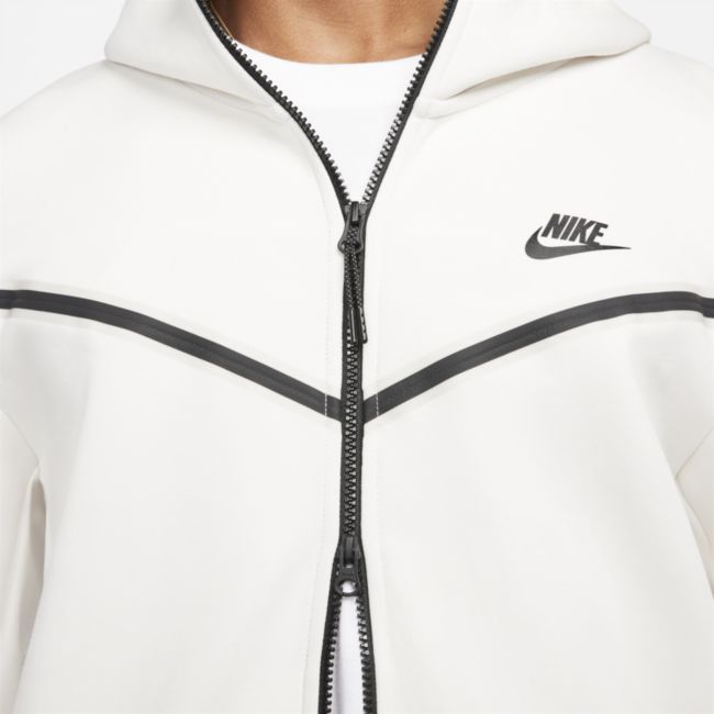 Суитчър Nike Tech Fleece Full-Zip Hoodie Бяло | CU4489-030, 1