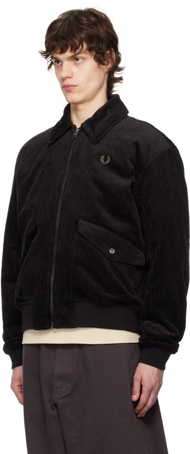 Яке бомбър Fred Perry Fred Perry Corduroy Bomber Jacket Черно | J8567, 3