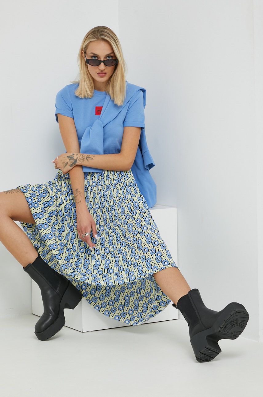 Пола BOSS Skirt Midi Многоцветен | 50473054, 0