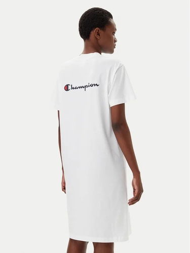 Pокля Champion Champion T-Shirt Dress Бяло | 117782-WW001, 1