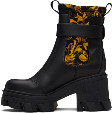 Кецове и обувки Versace Versace Jeans Couture Sophie Chain Chelsea Boots Черно | E79VA3S84_EZS867, 2