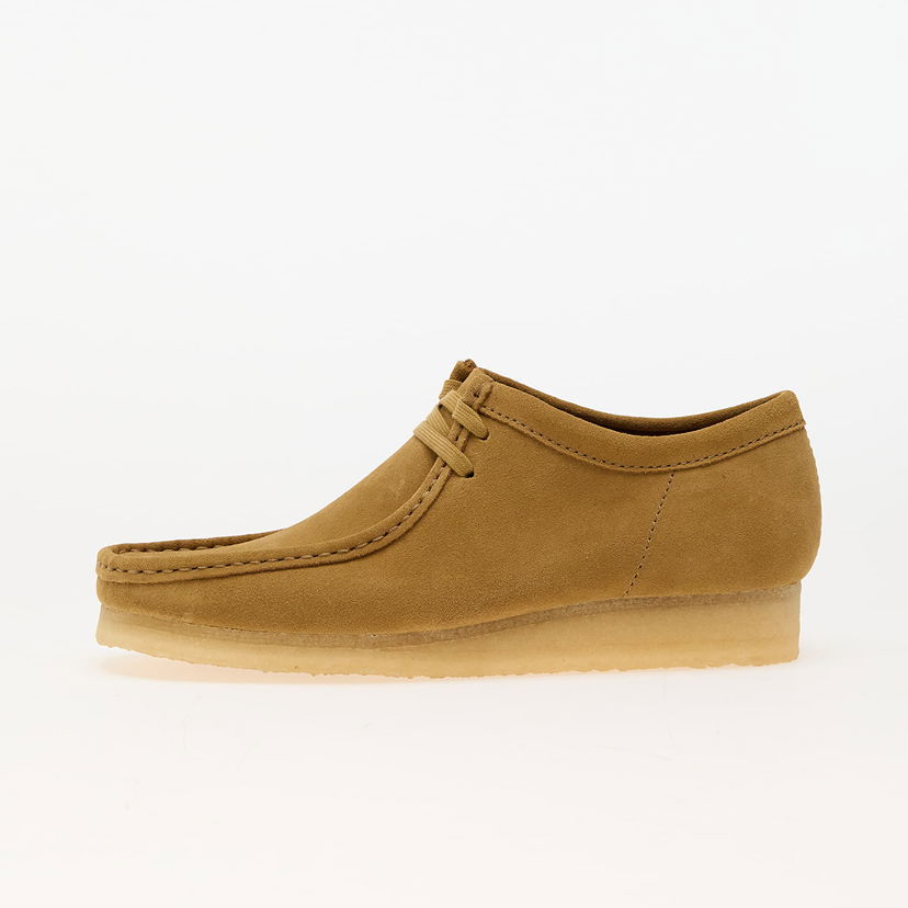 Кецове и обувки Clarks Wallabee Oakmoss Suede Бежово | 26179190