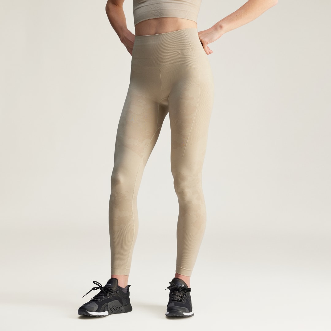 Клинове adidas Performance adidas by Stella McCartney TrueStrength Seamless Yoga Leggings Бежово | JJ1632, 0