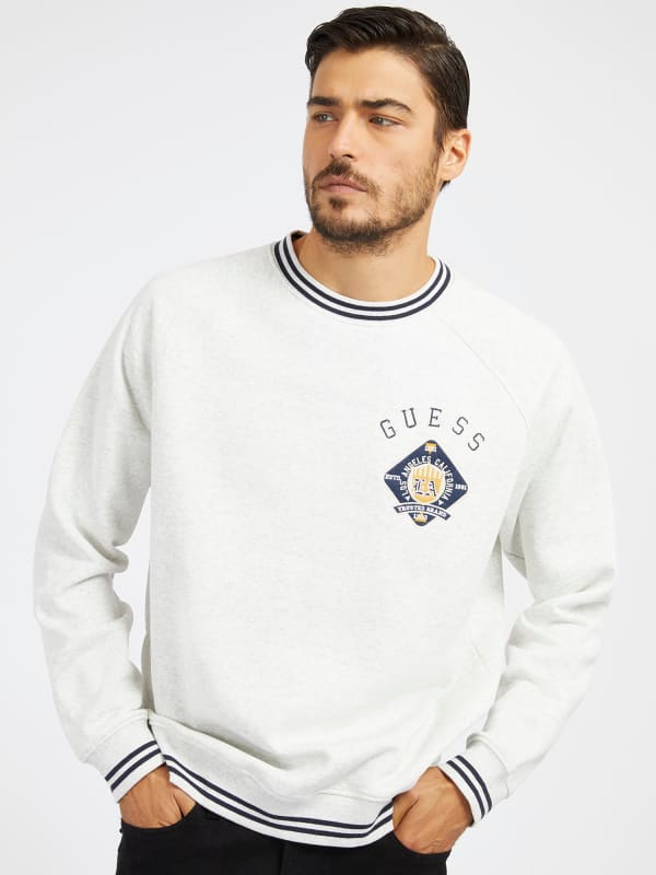 Суитчър GUESS Front Logo Sweatshirt Бяло | M4RQ18K9Z21, 0