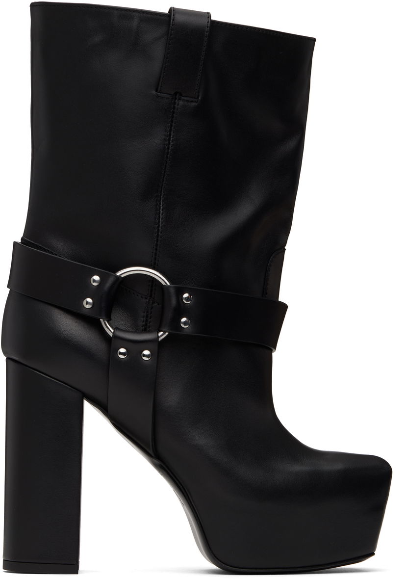 Облекло R13 R13 Sid Heeled Harness Boots Черно | R13S115-S001A