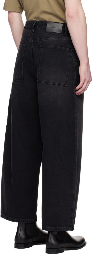 Дънки Studio Nicholson Studio Nicholson Paolo Wide Leg Jeans Черно | PAOLO SNM - 1023, 2