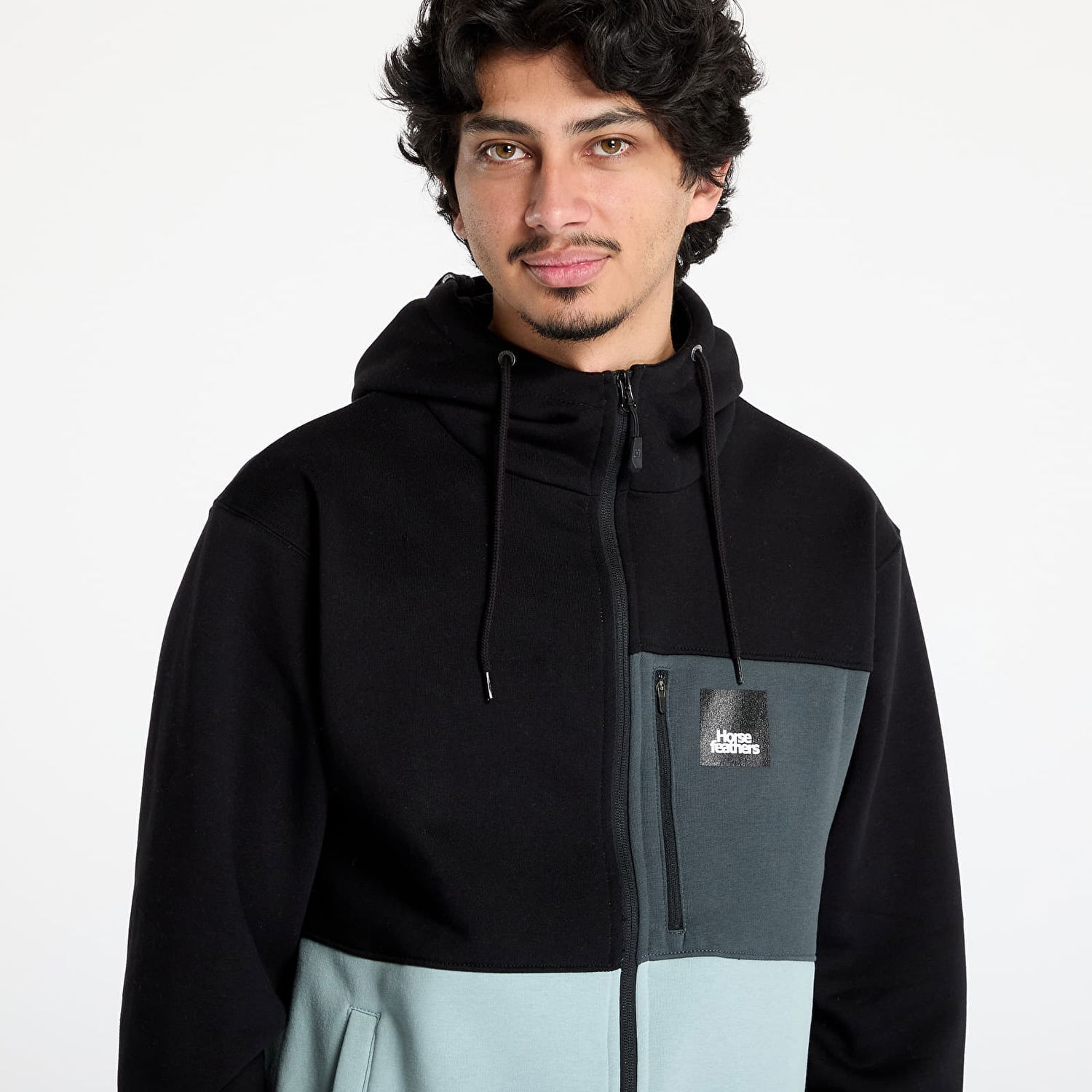 Суитчър Horsefeathers Horsefeathers Vick Zip Hoodie Черно | SM1321J, 1