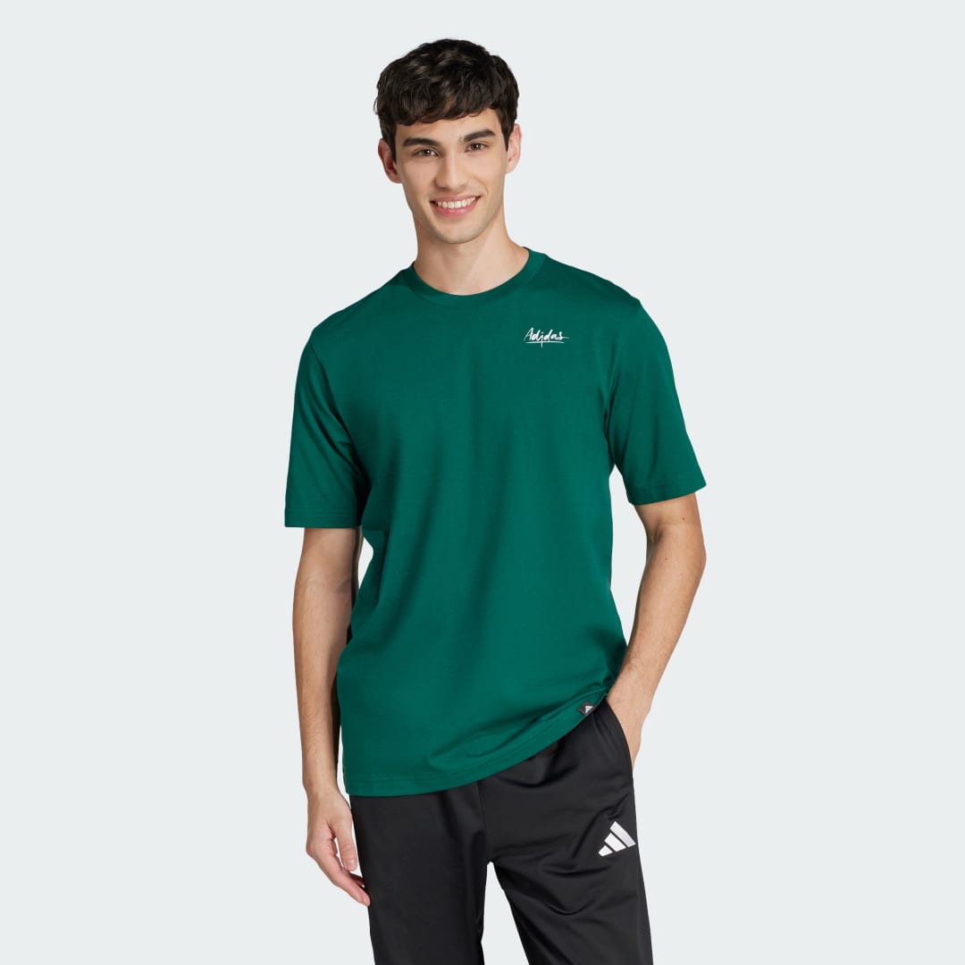 Тениска adidas Performance Still Life Bowl Graphic Tee Зелено | JJ3961, 0